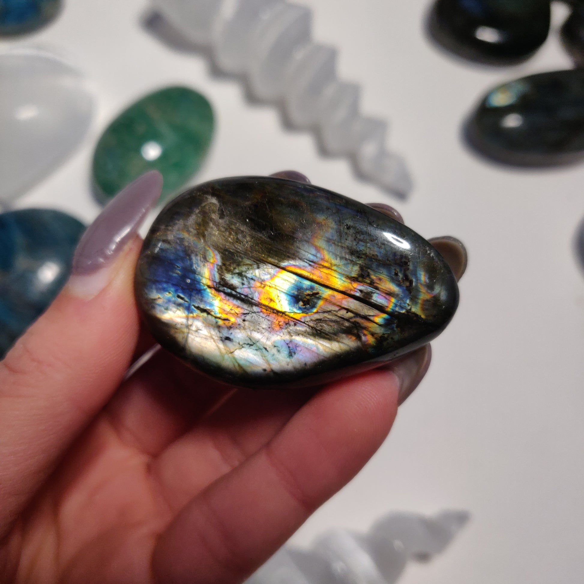 Labradorite Palm Stone (#79H) - Simply Affinity