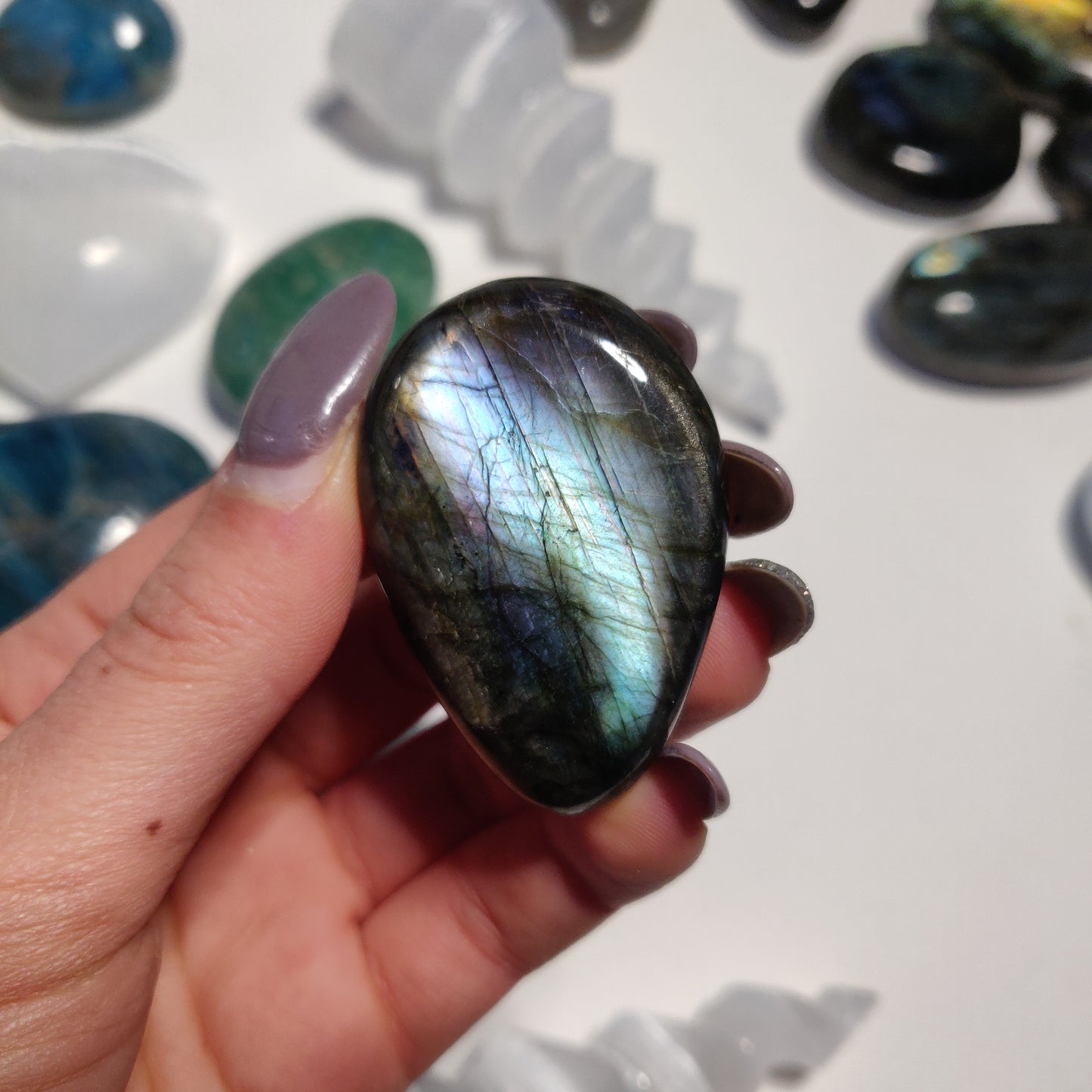 Labradorite Palm Stone (#79H) - Simply Affinity