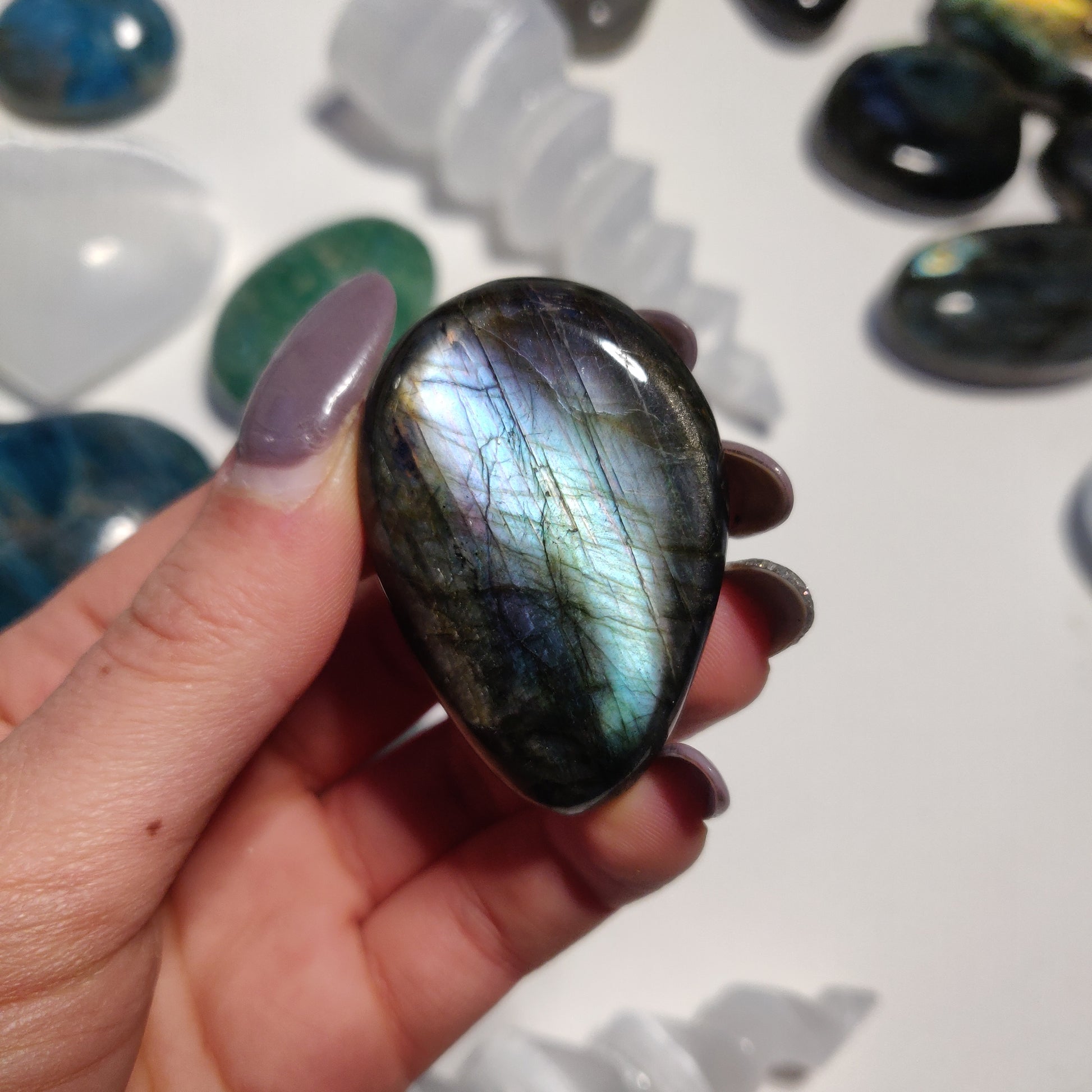 Labradorite Palm Stone (#79H) - Simply Affinity