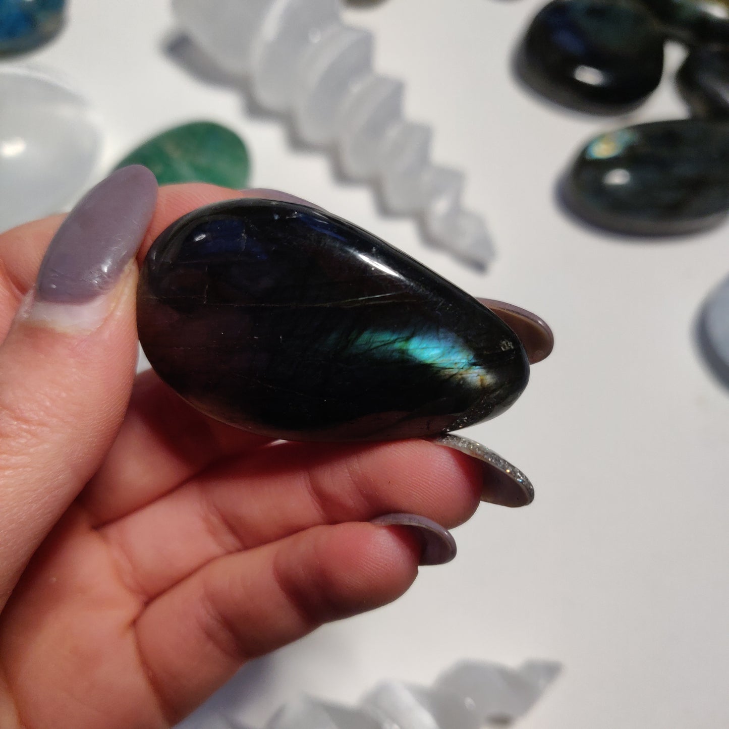 Labradorite Palm Stone (#79H) - Simply Affinity