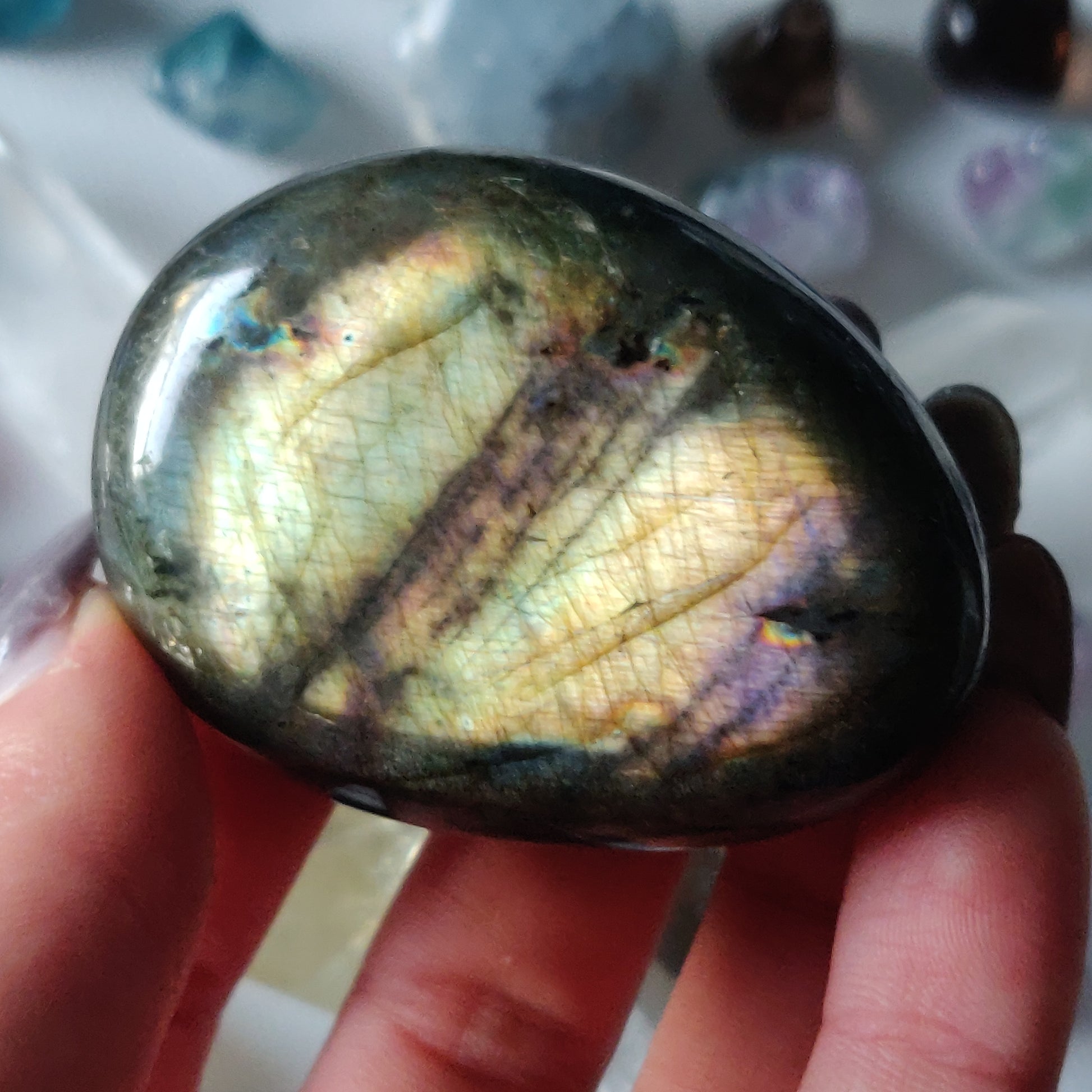 Labradorite Palm Stone (#90H) - Simply Affinity
