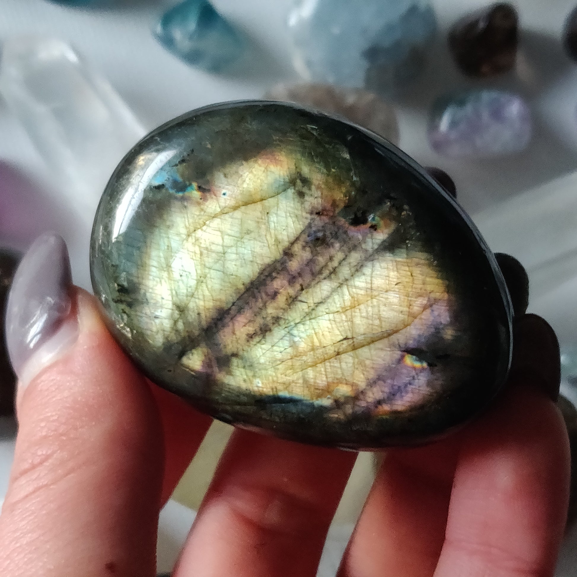 Labradorite Palm Stone (#90H) - Simply Affinity