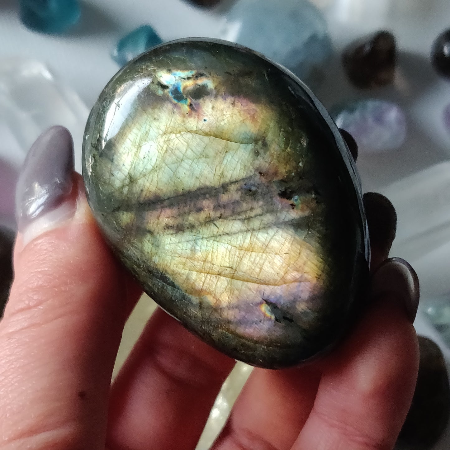 Labradorite Palm Stone (#90H) - Simply Affinity