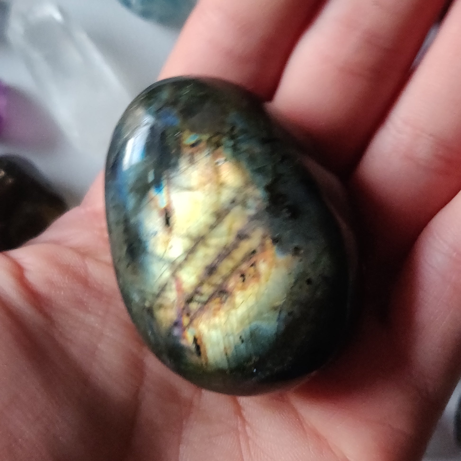 Labradorite Palm Stone (#90H) - Simply Affinity