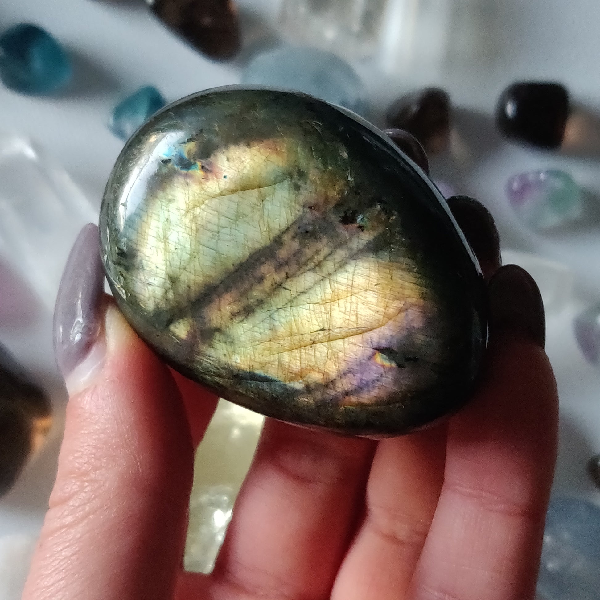 Labradorite Palm Stone (#90H) - Simply Affinity