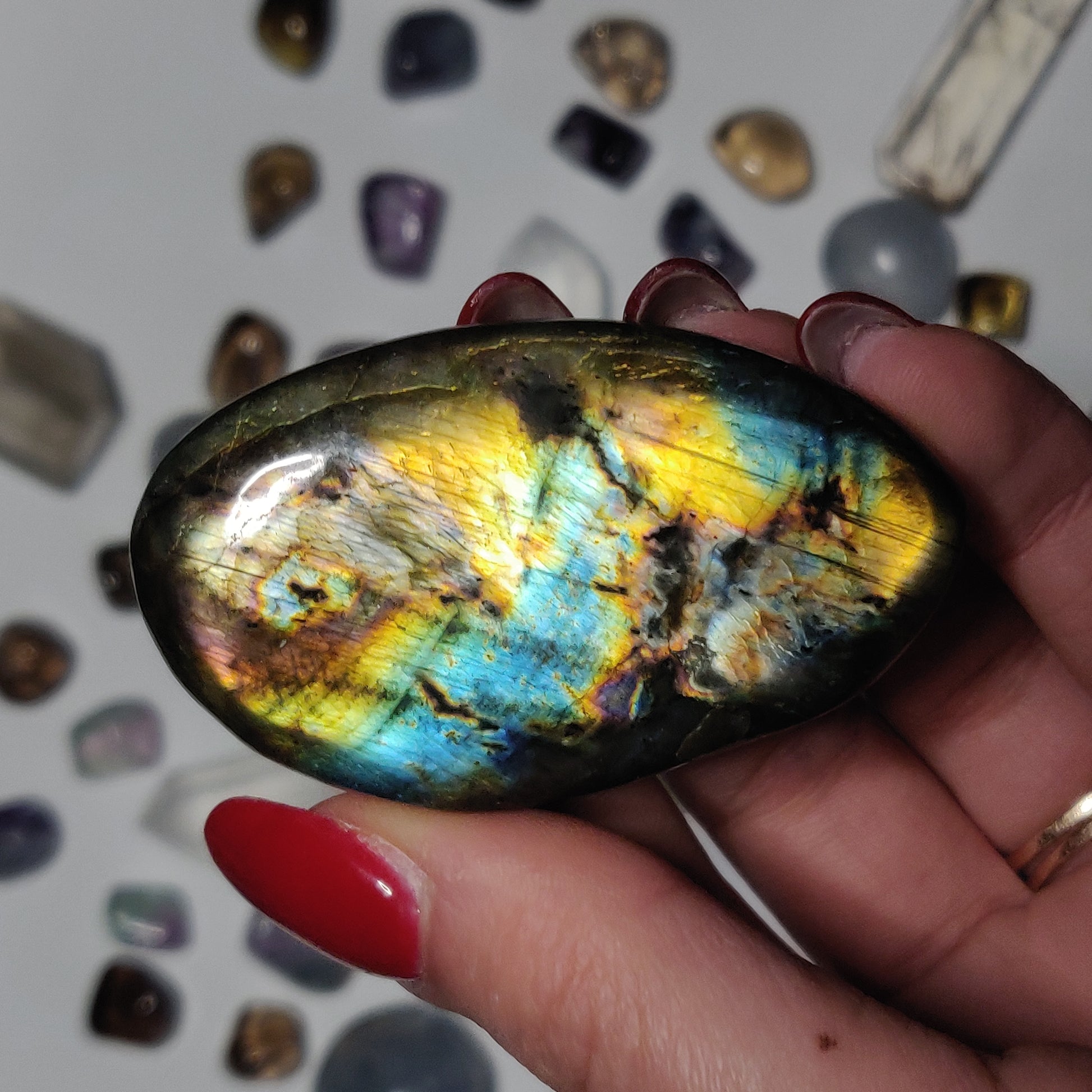 Labradorite Palm Stone (#86H) - Simply Affinity