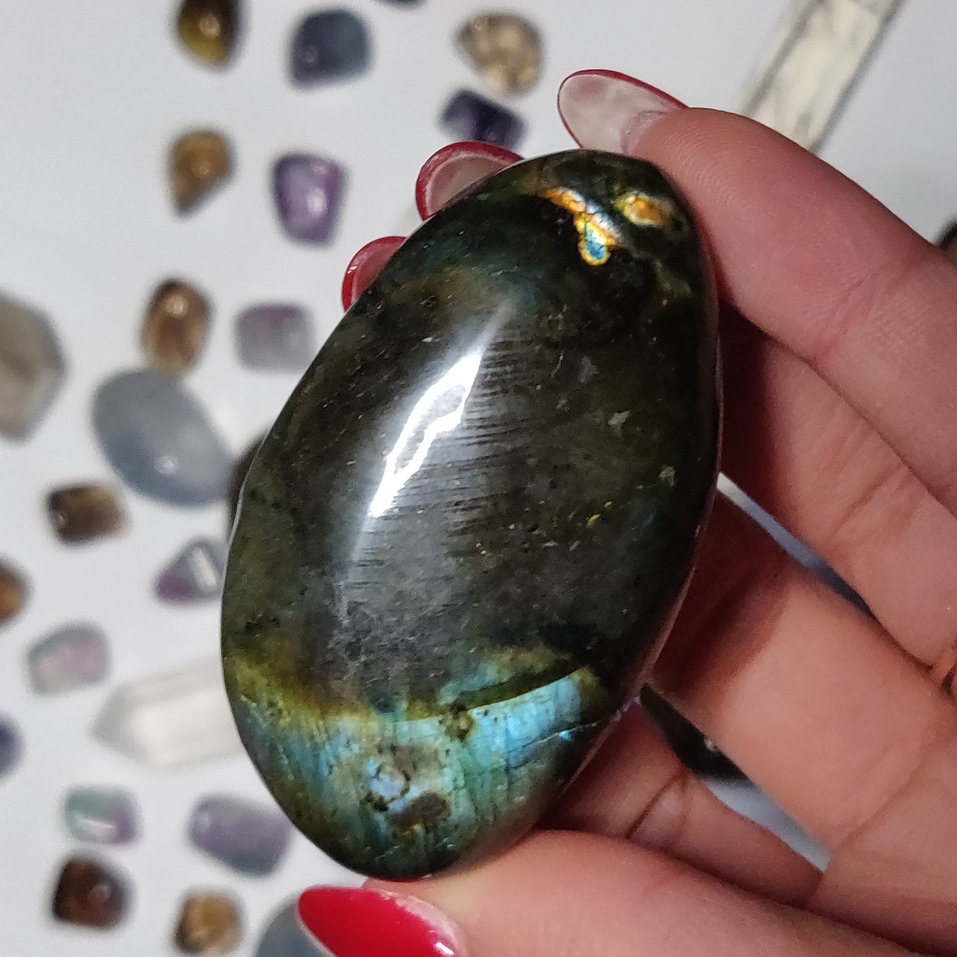 Labradorite Palm Stone (#86H) - Simply Affinity