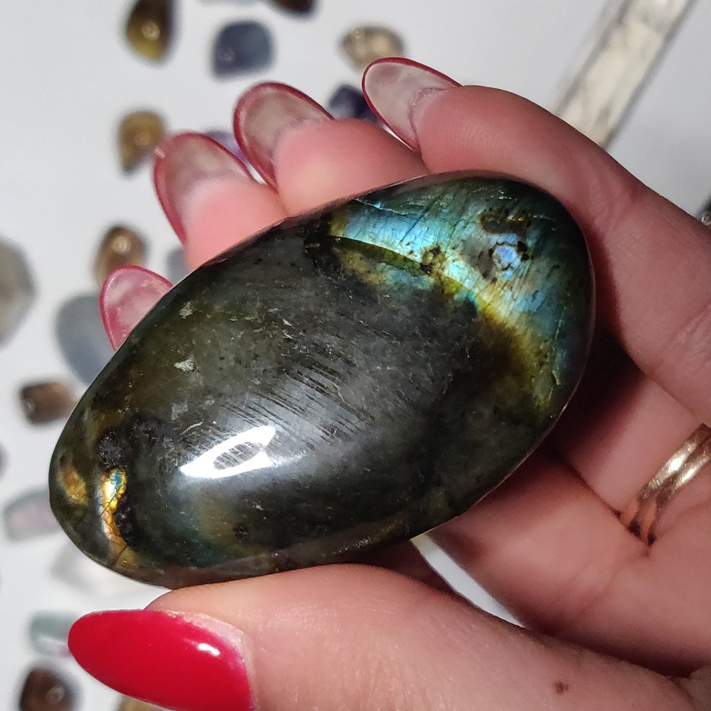 Labradorite Palm Stone (#86H) - Simply Affinity