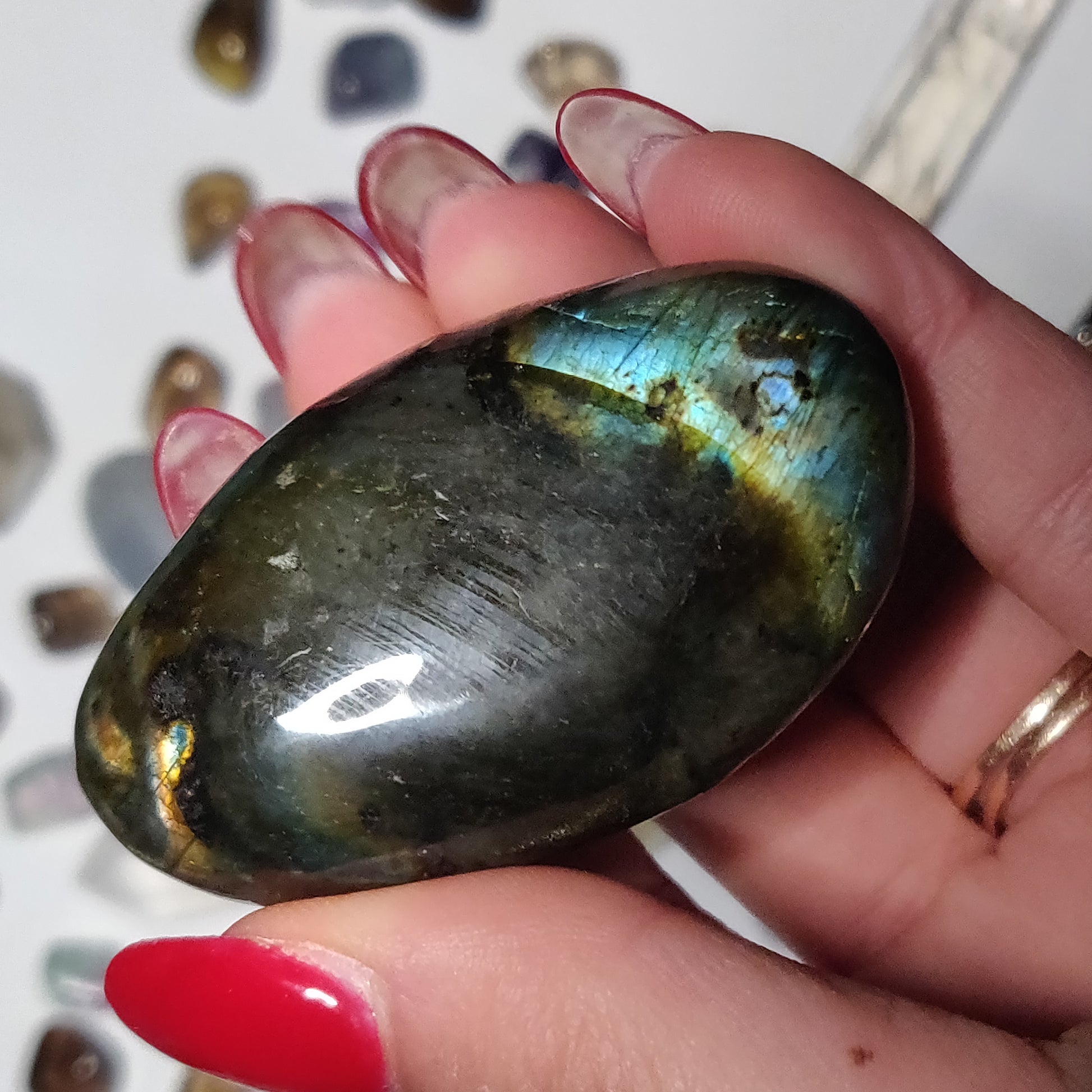 Labradorite Palm Stone (#86H) - Simply Affinity