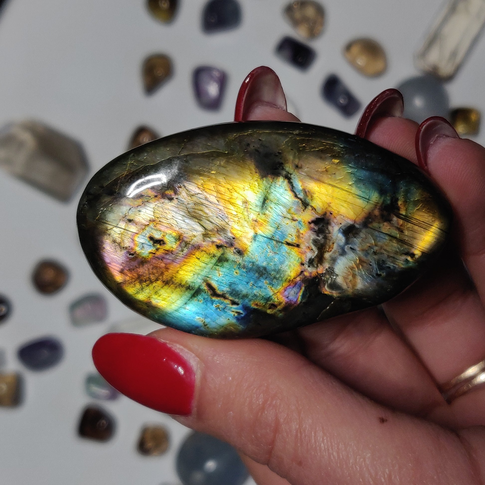 Labradorite Palm Stone (#86H) - Simply Affinity