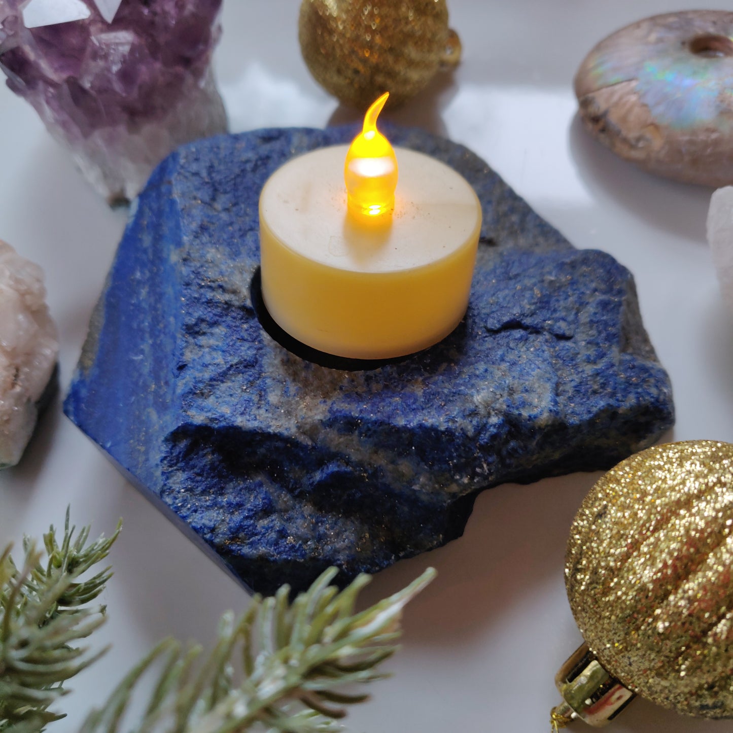 Lapis Candle Holder (#2) - Simply Affinity