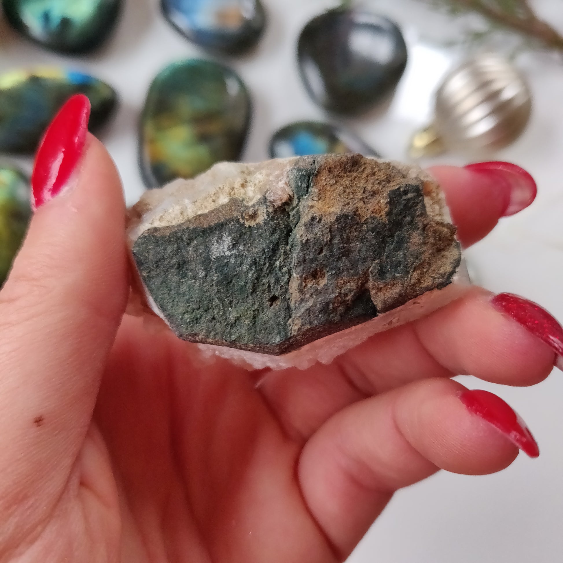 Anandalite Cluster, Natural Aurora Quartz Cluster (#12) - Simply Affinity