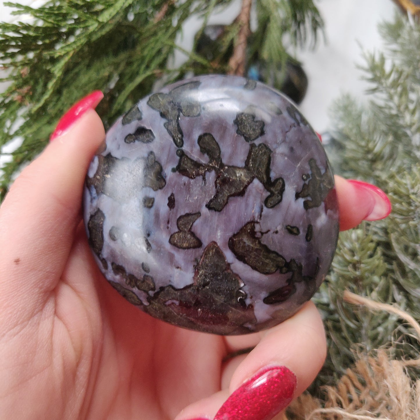 Mystic Merlinite Palm Stone (#1) - Simply Affinity