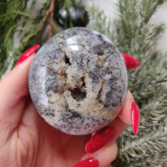 Dendritic Opal  Palm Stone (#21)