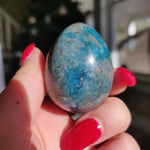 Blue Apatite Egg (#1)