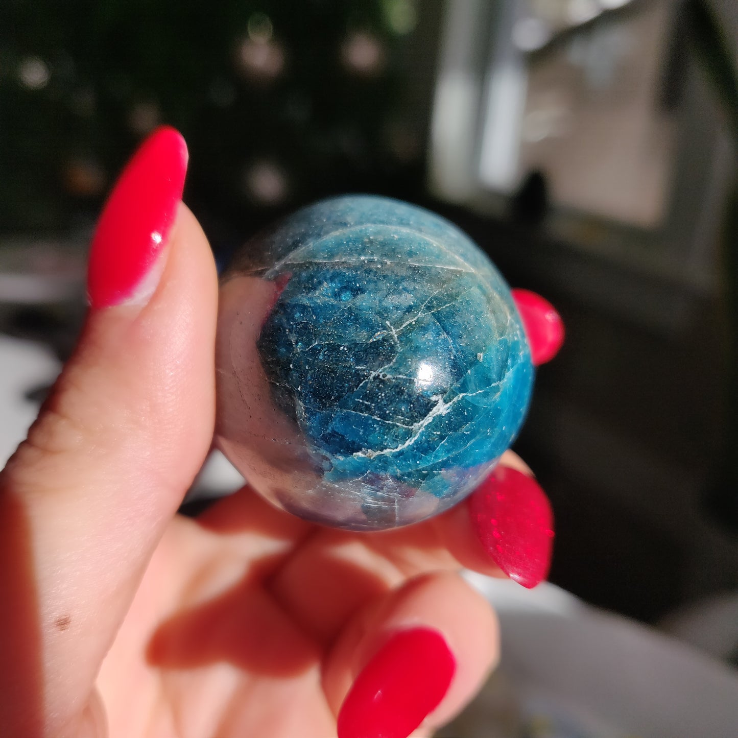 Blue Apatite Egg (#3)
