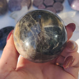 Black Moonstone Sphere (#6)