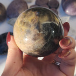 Black Moonstone Sphere (#6)