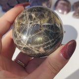 Black Moonstone Sphere (#5)