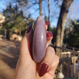 Lepidolite Palm Stone (#9)