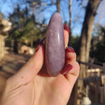 Lepidolite Palm Stone (#9)