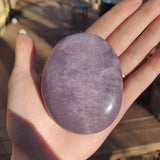 Lepidolite Palm Stone (#9)