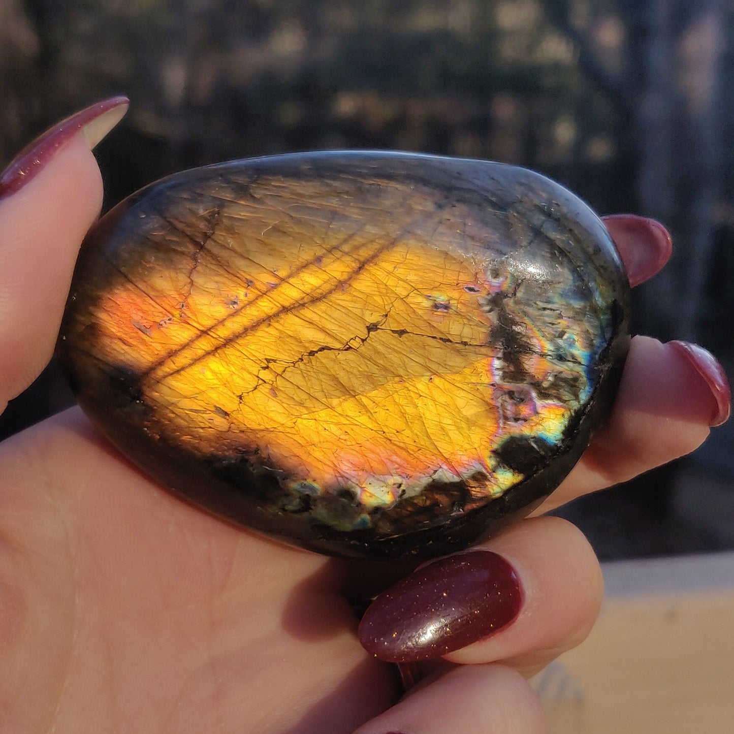 Labradorite Palm Stone (#110A) - Simply Affinity