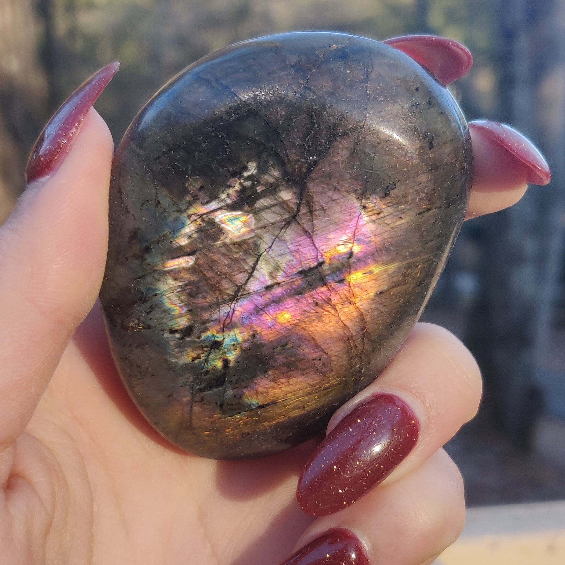 Labradorite Palm Stone (#110A) - Simply Affinity