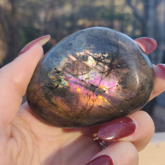 Labradorite Palm Stone (#110A) - Simply Affinity