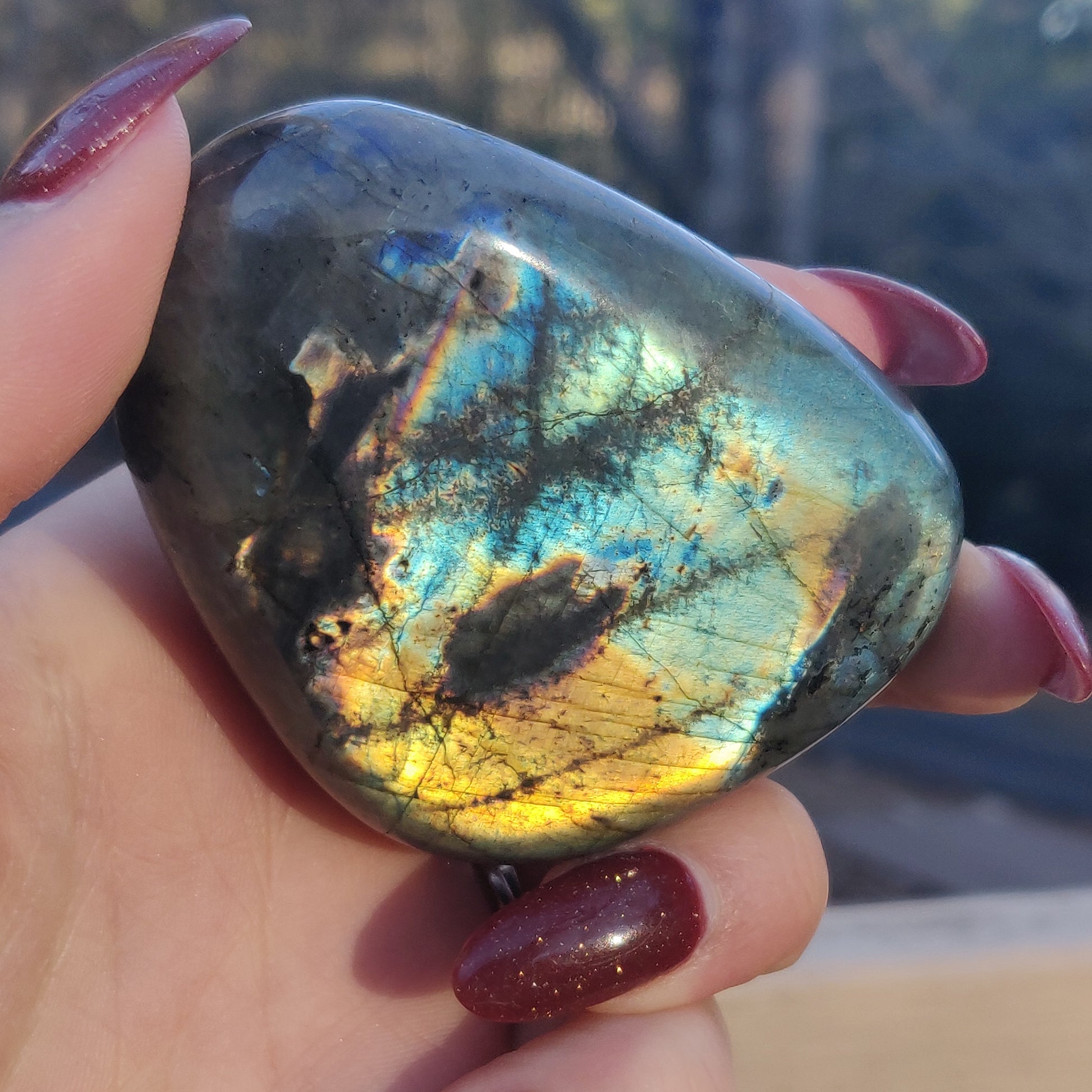 Labradorite Palm Stone (#111A) - Simply Affinity