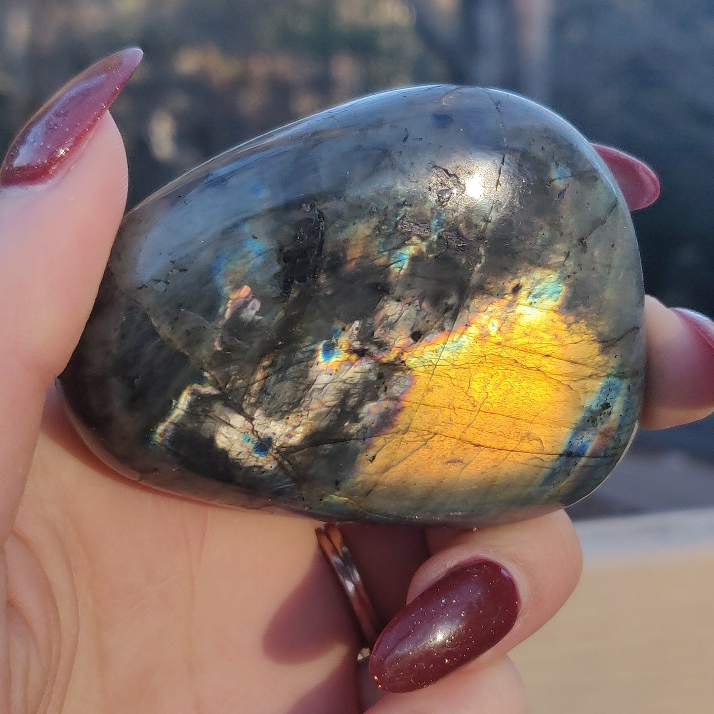 Labradorite Palm Stone (#111A) - Simply Affinity