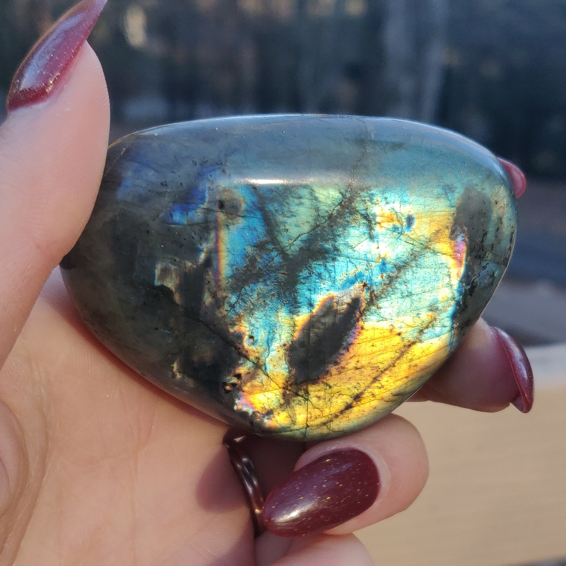 Labradorite Palm Stone (#111A) - Simply Affinity