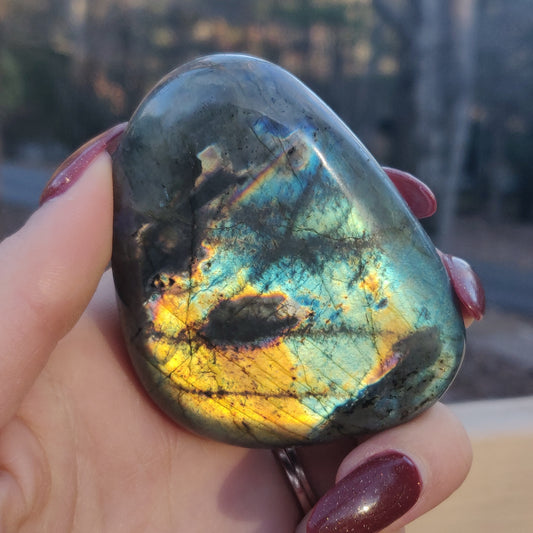 Labradorite Palm Stone (#111A) - Simply Affinity