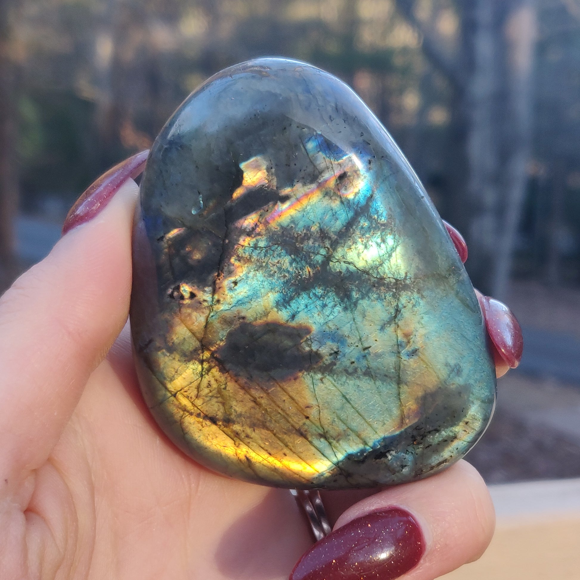 Labradorite Palm Stone (#111A) - Simply Affinity