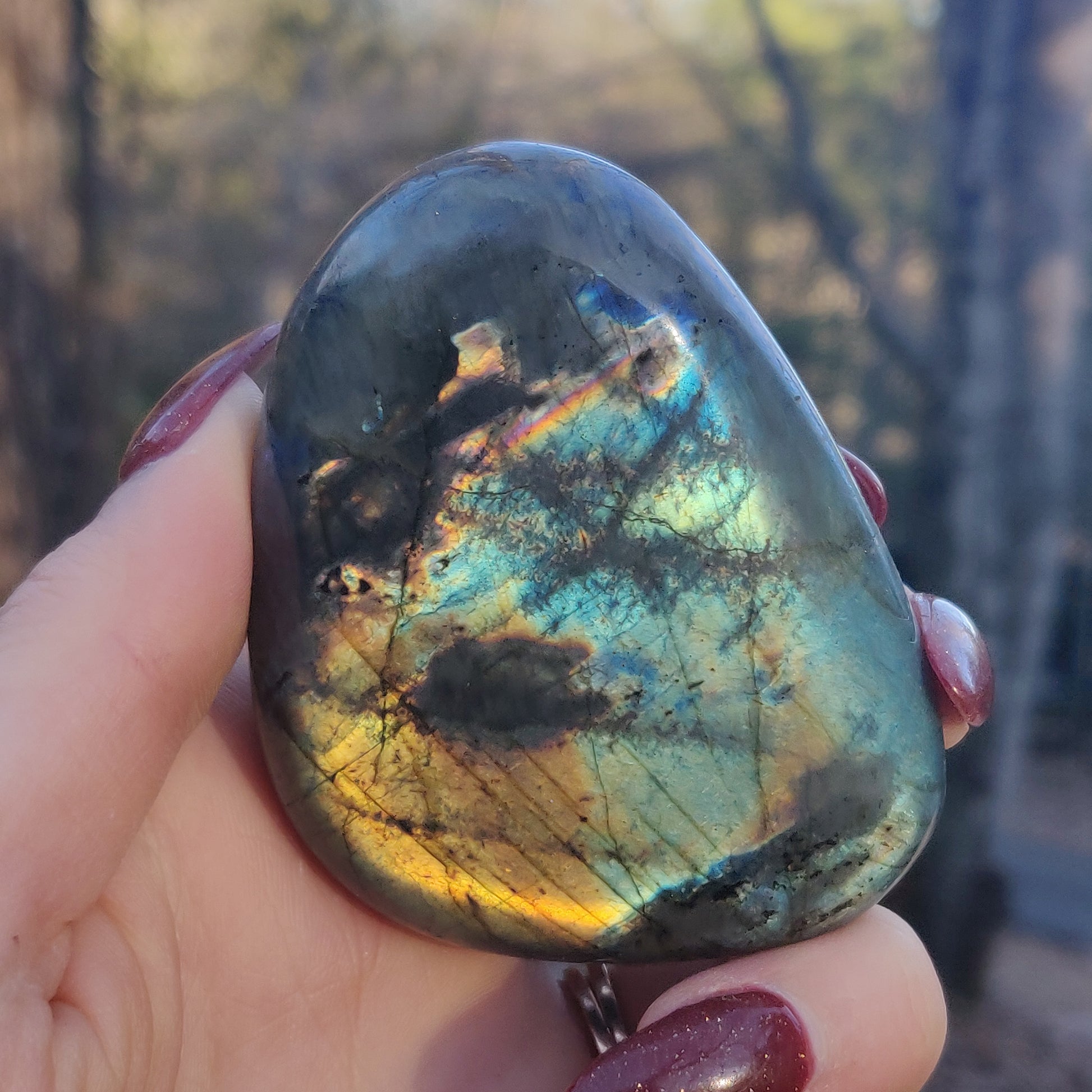 Labradorite Palm Stone (#111A) - Simply Affinity