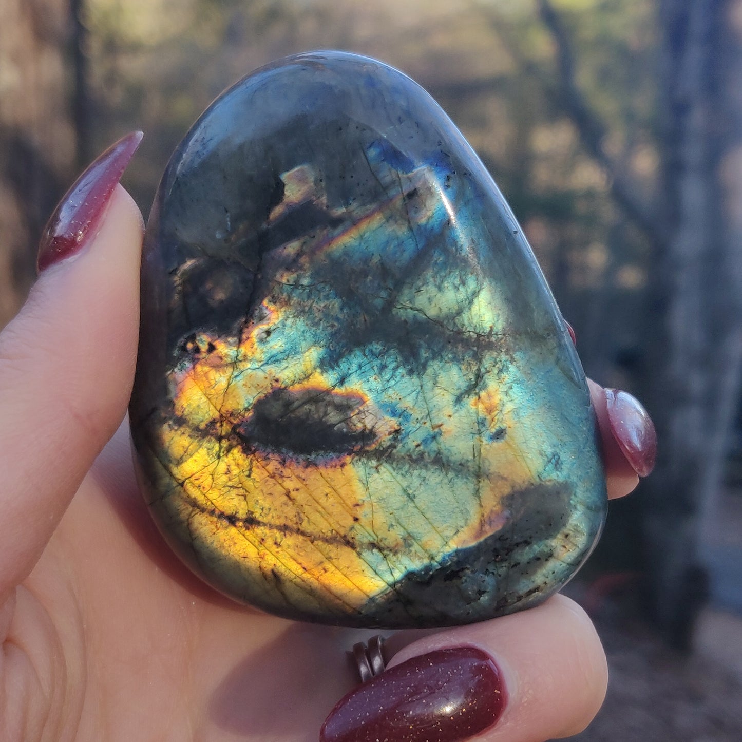 Labradorite Palm Stone (#111A) - Simply Affinity