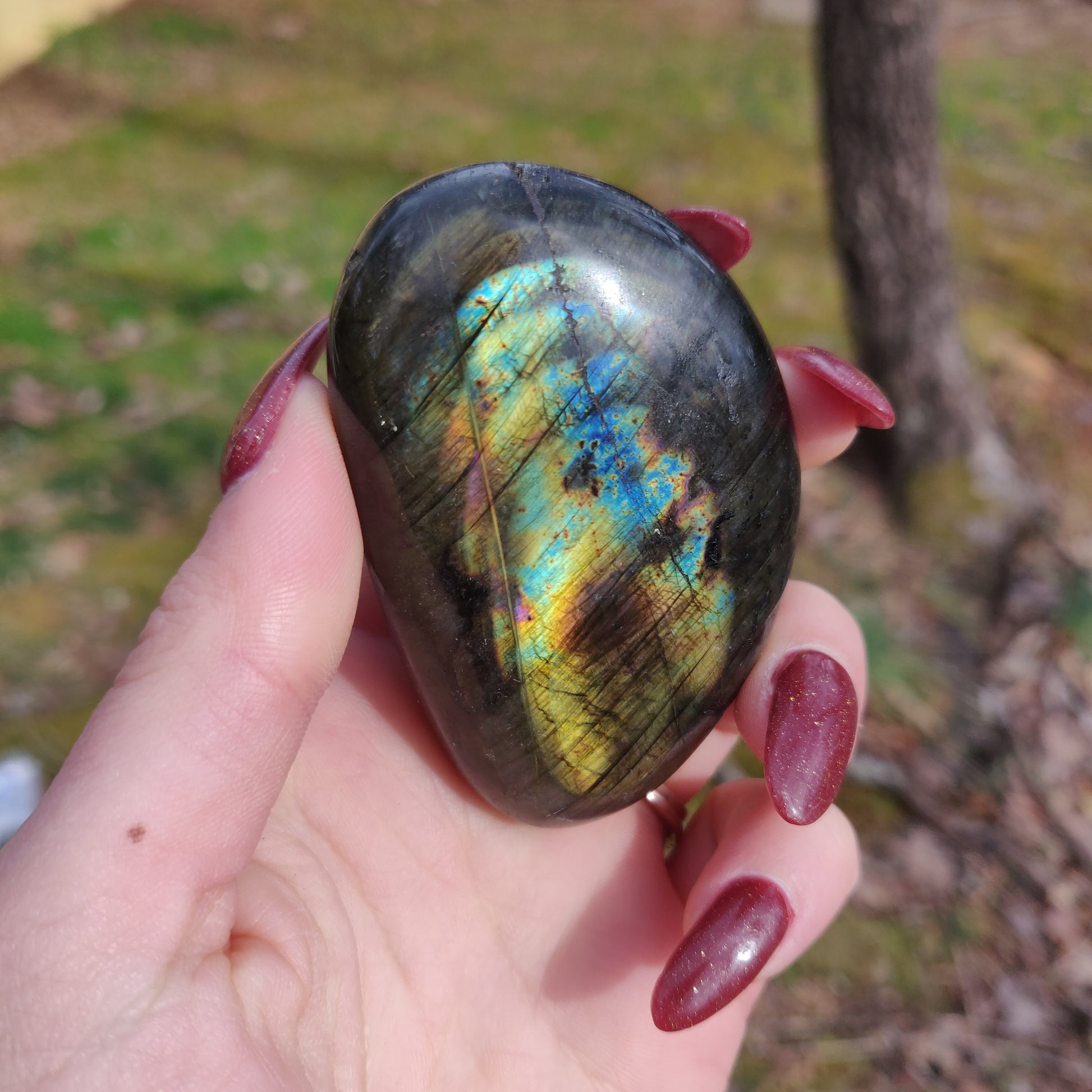 Labradorite Palm Stone (#102A) - Simply Affinity