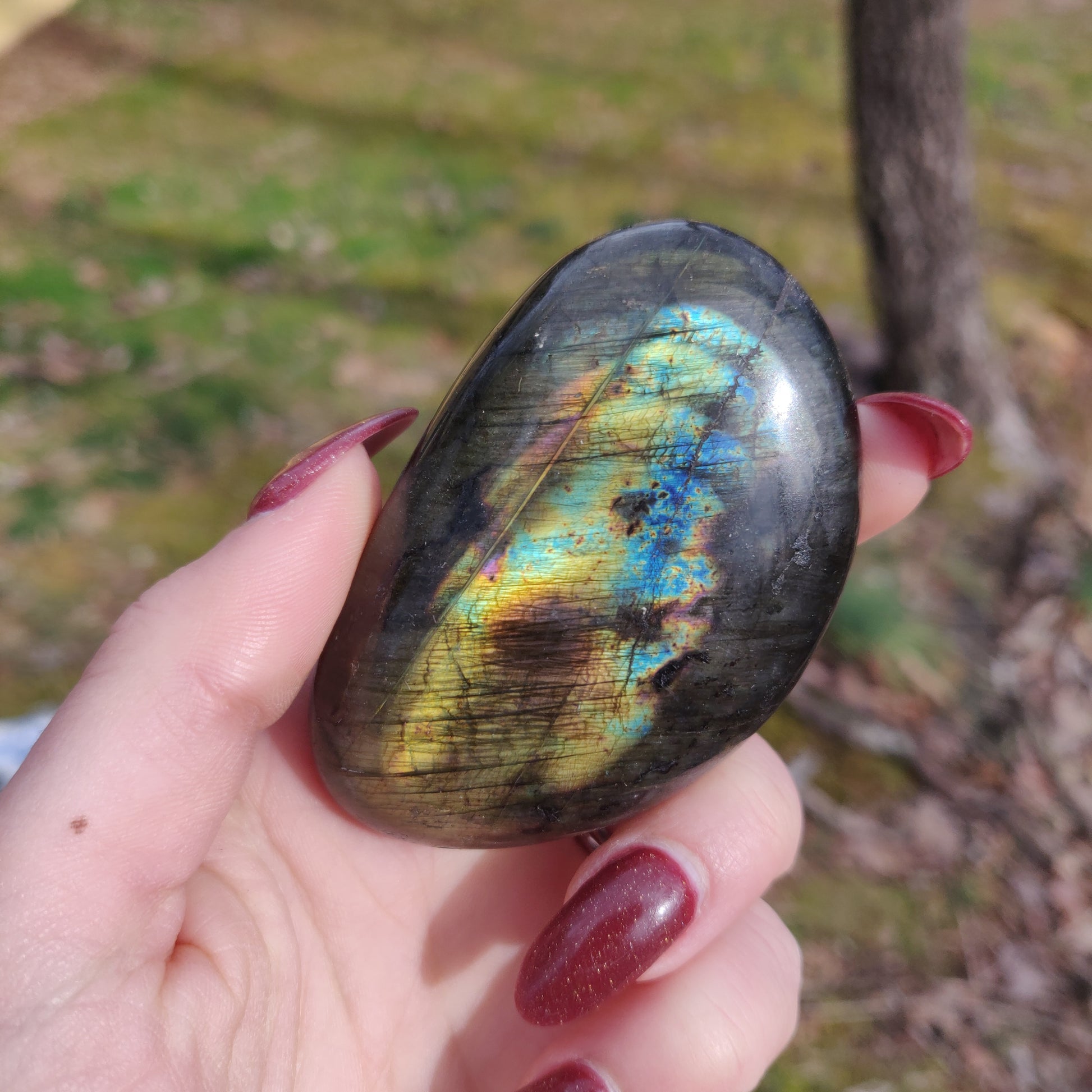 Labradorite Palm Stone (#102A) - Simply Affinity