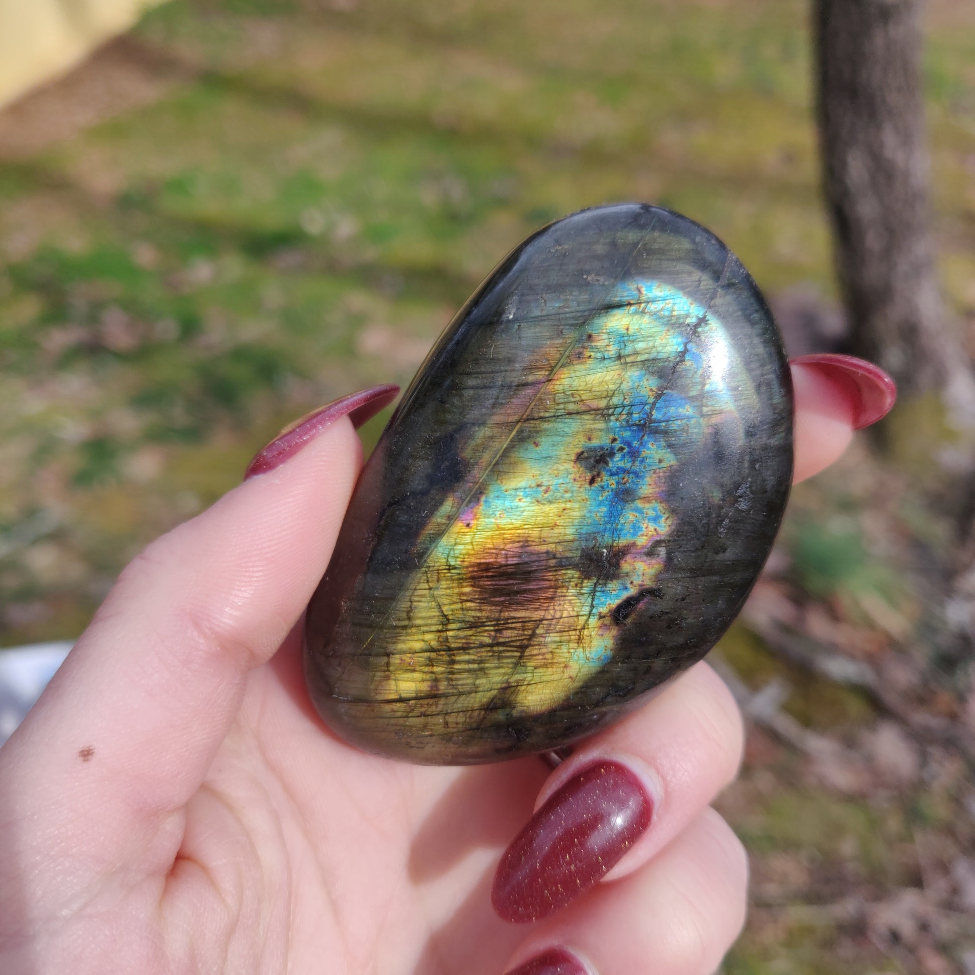 Labradorite Palm Stone (#102A) - Simply Affinity