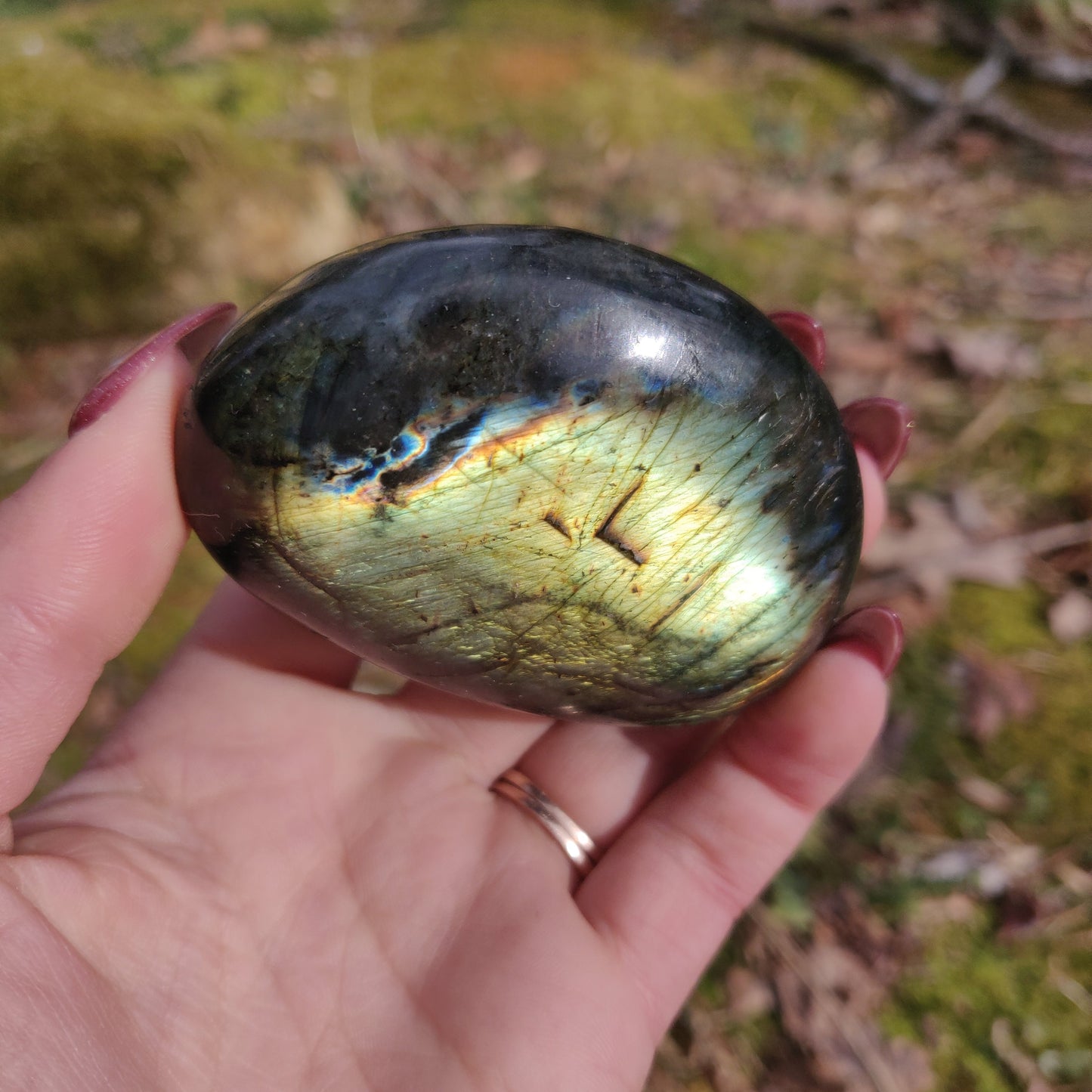 Labradorite Palm Stone (#71) - Simply Affinity
