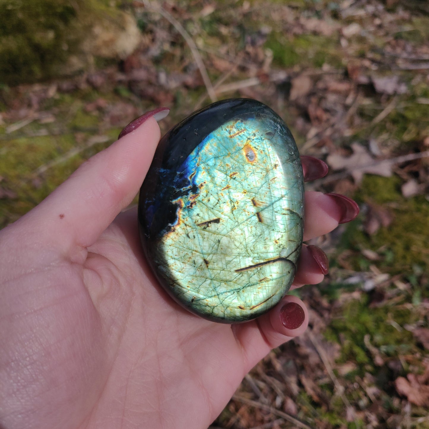 Labradorite Palm Stone (#71) - Simply Affinity