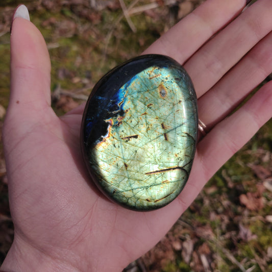 Labradorite Palm Stone (#71) - Simply Affinity
