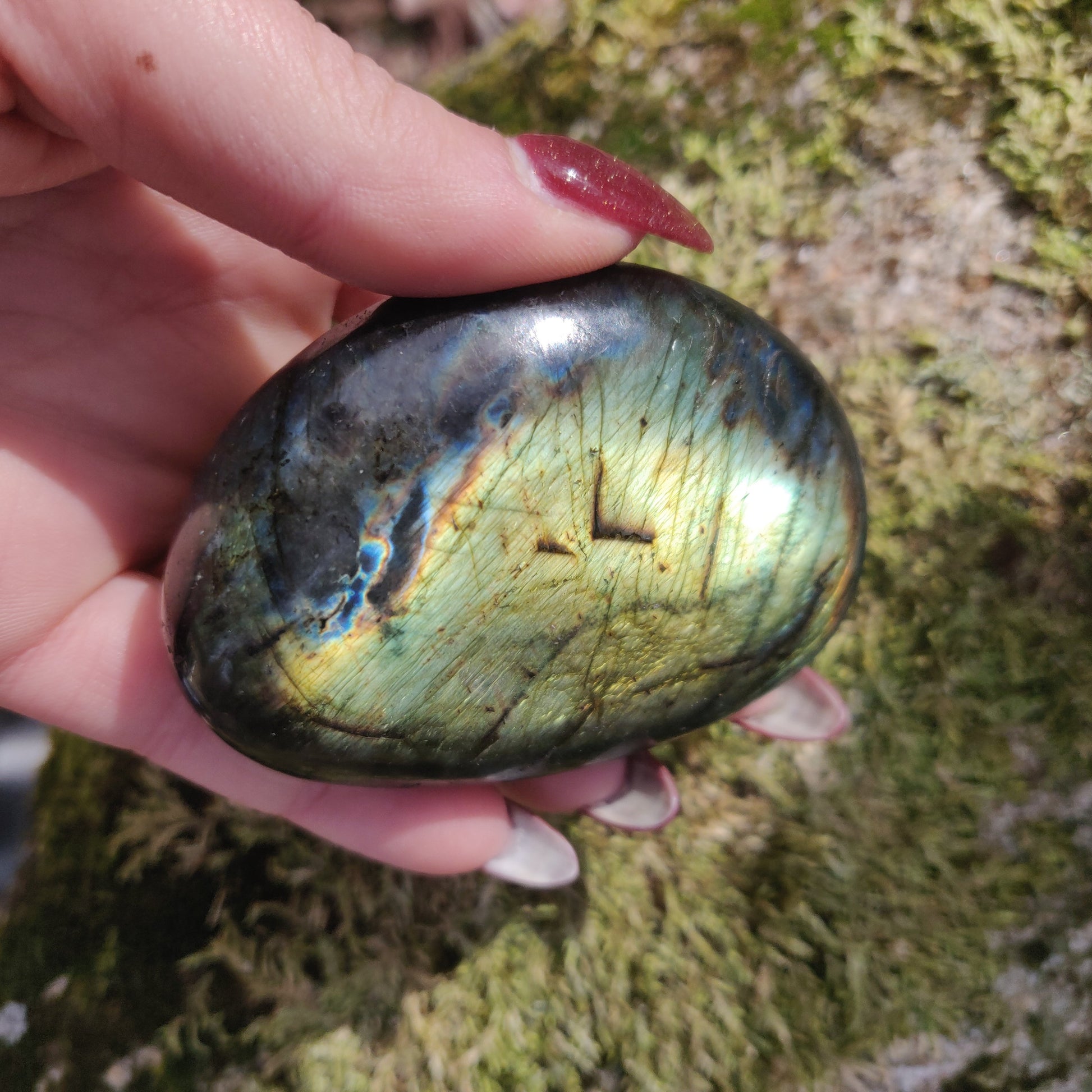 Labradorite Palm Stone (#71) - Simply Affinity