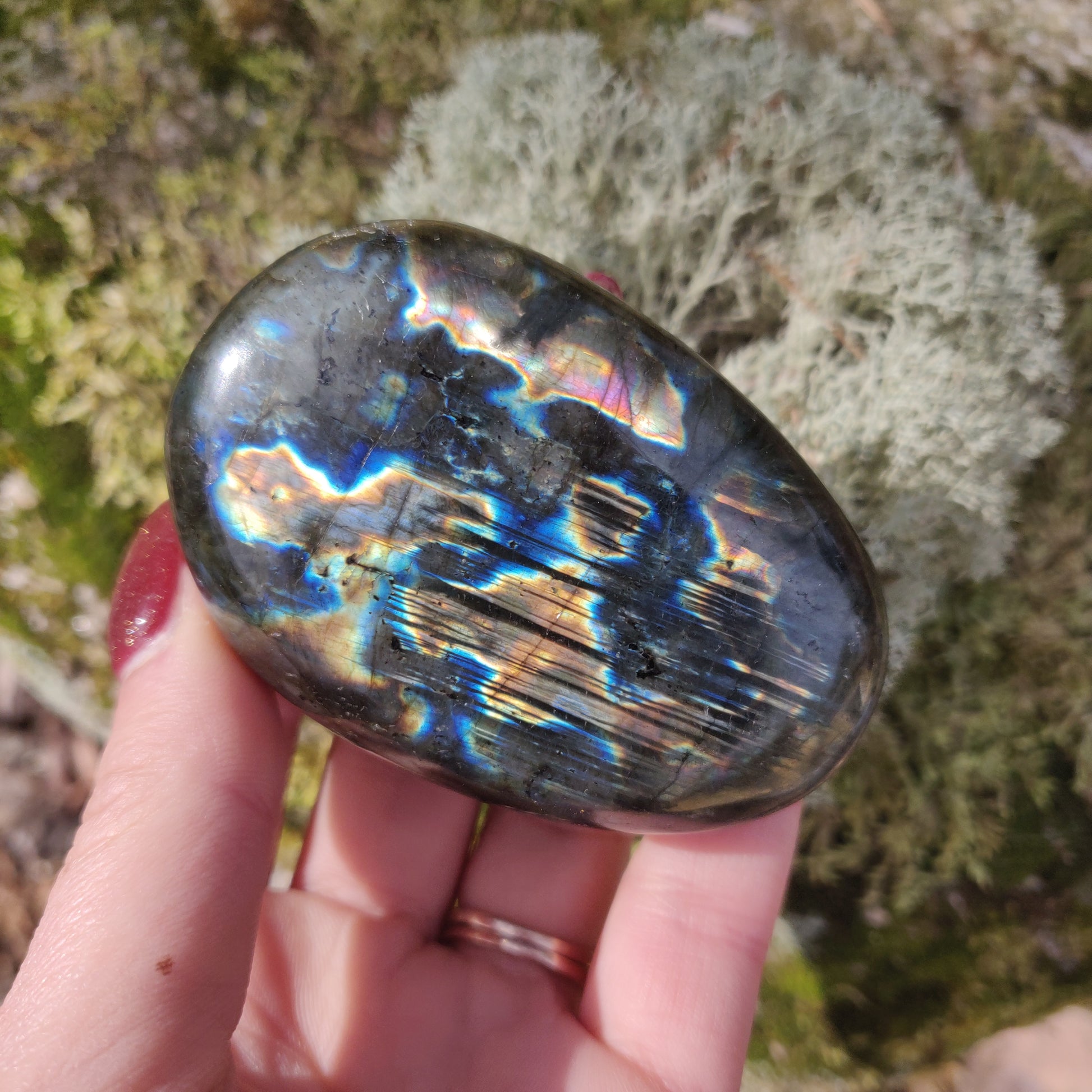 Labradorite Palm Stone (#3) - Simply Affinity