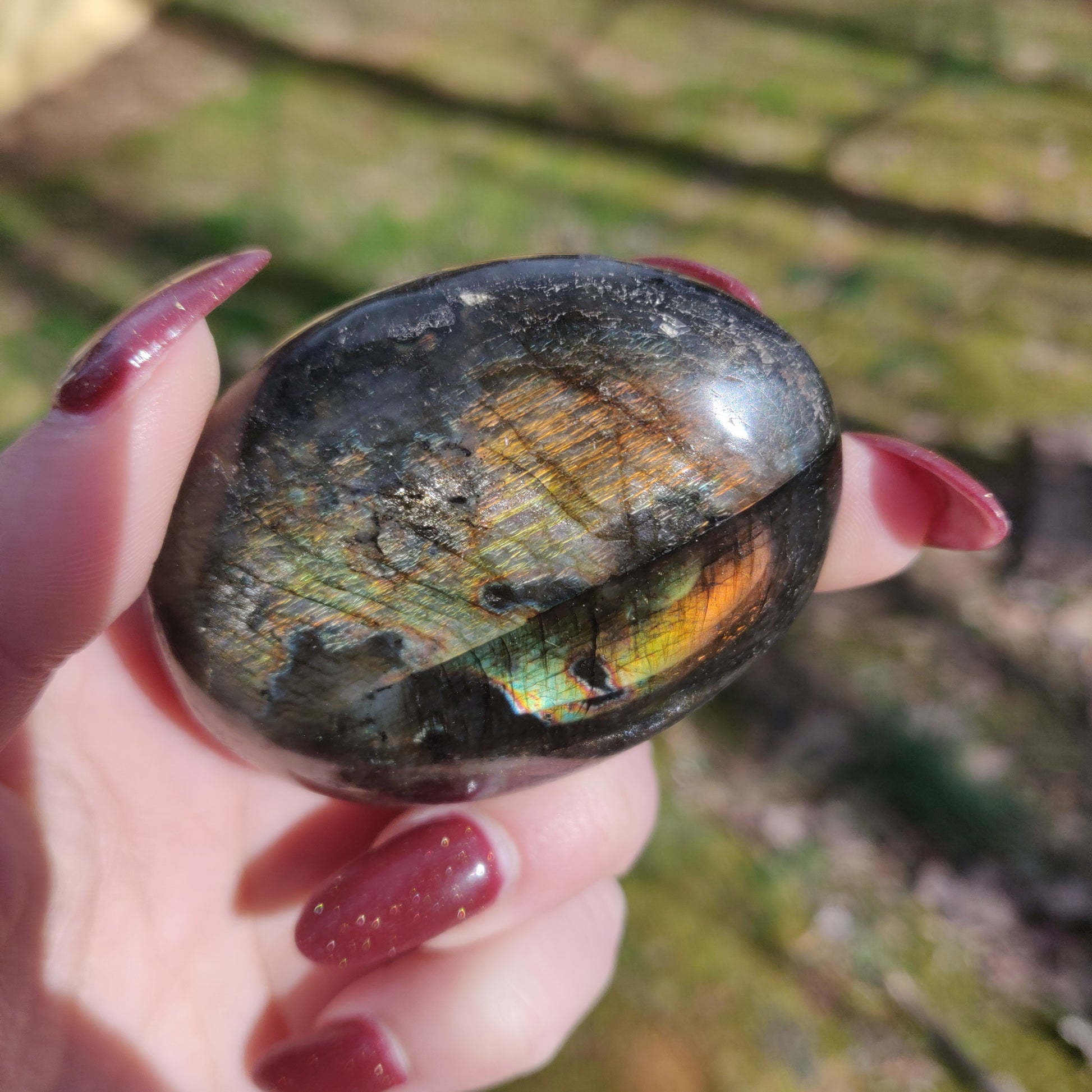 Labradorite Palm Stone (#19) - Simply Affinity
