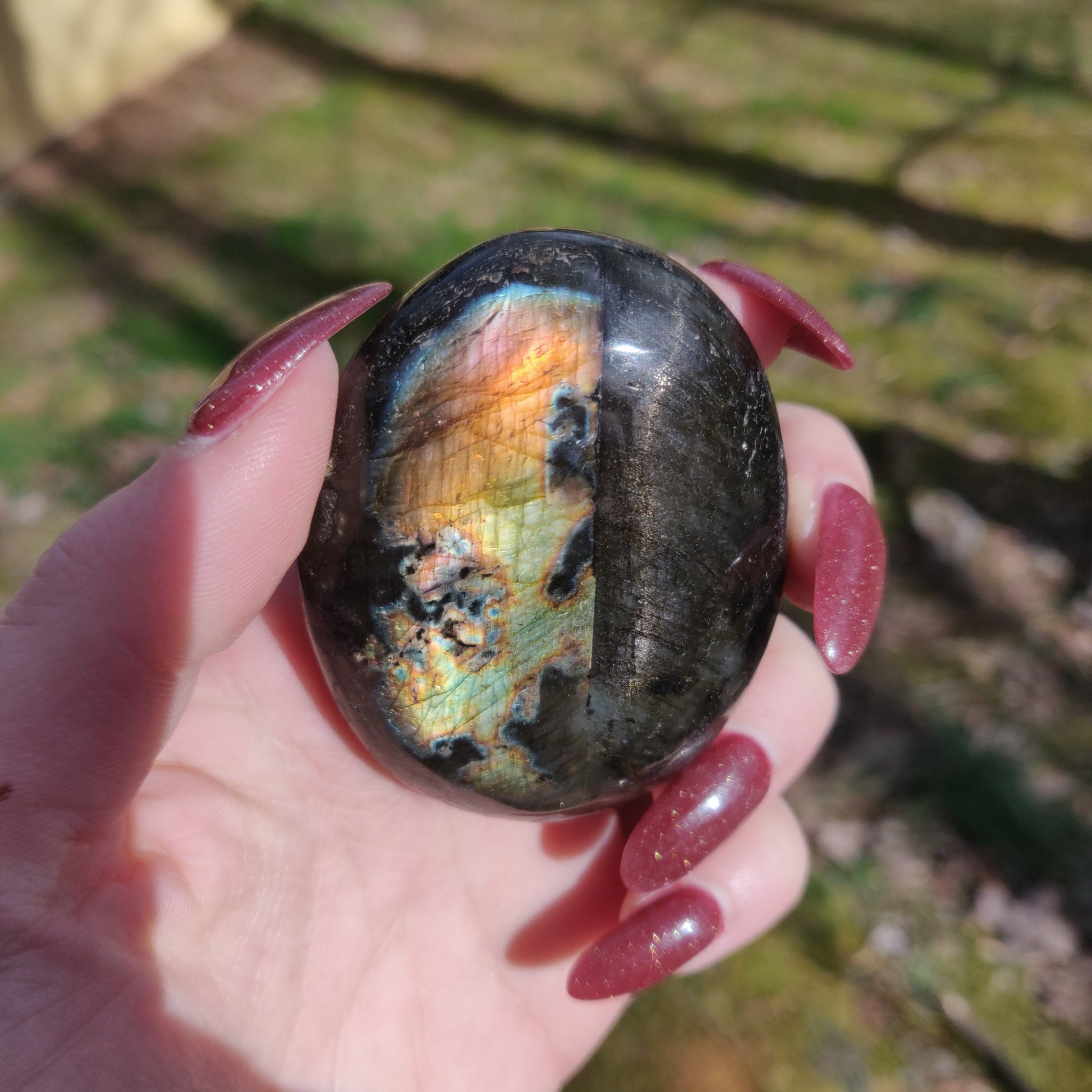 Labradorite Palm Stone (#19) - Simply Affinity