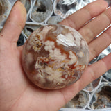 Flower Agate Palm Stone (#8)