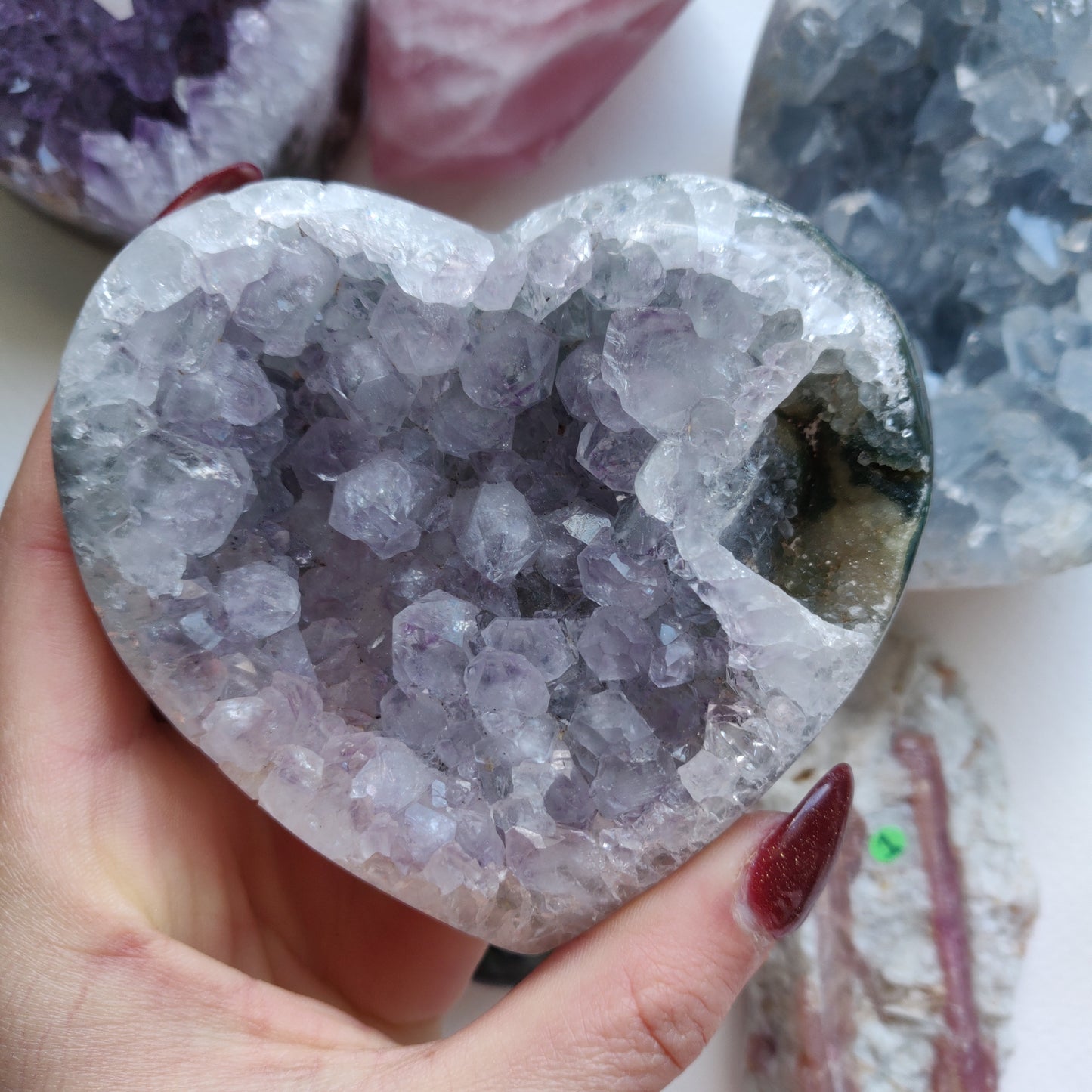 Amethyst Geode / Agate Heart (#1A) - Simply Affinity