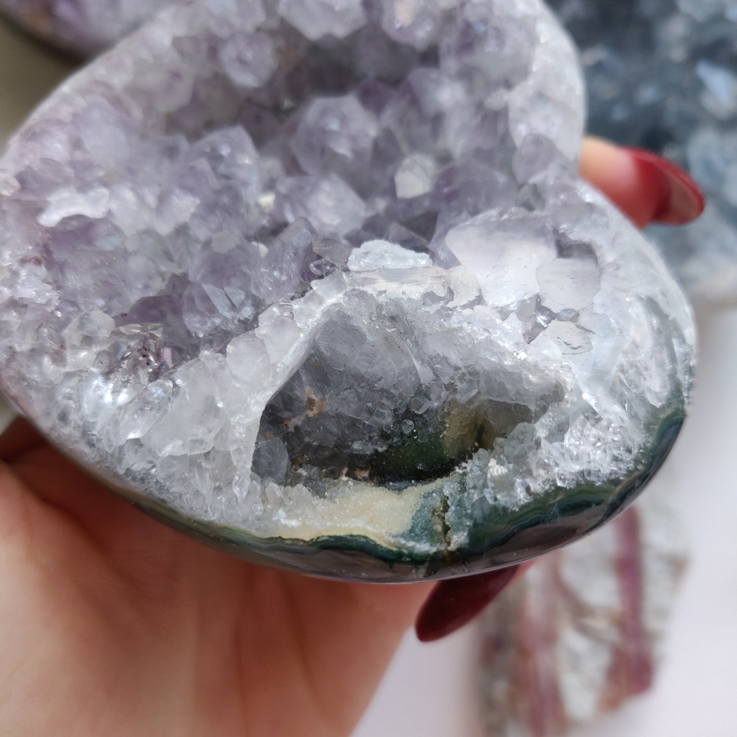 Amethyst Geode / Agate Heart (#1A) - Simply Affinity