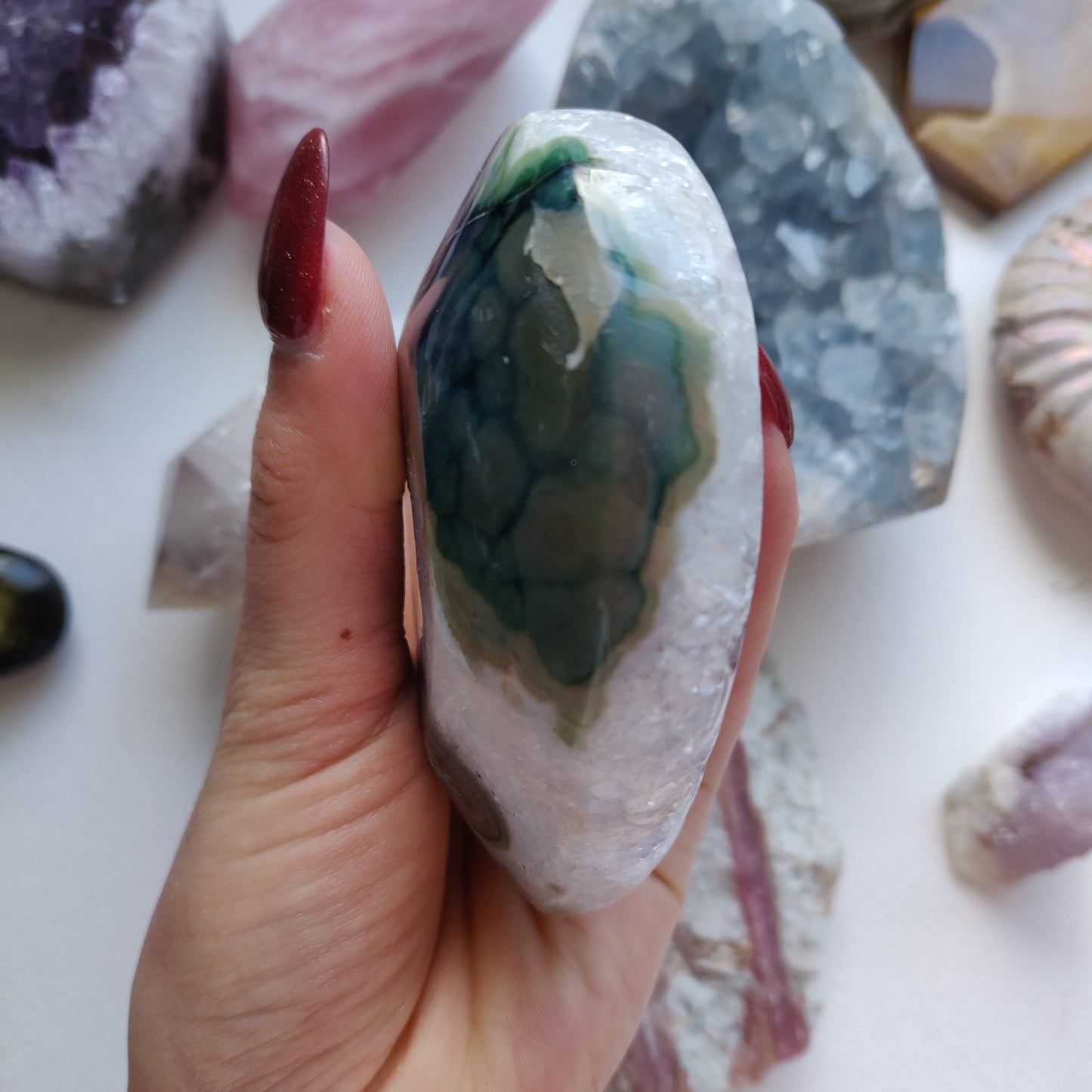 Amethyst Geode / Agate Heart (#1A) - Simply Affinity